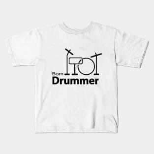 Born Drummer Kids T-Shirt